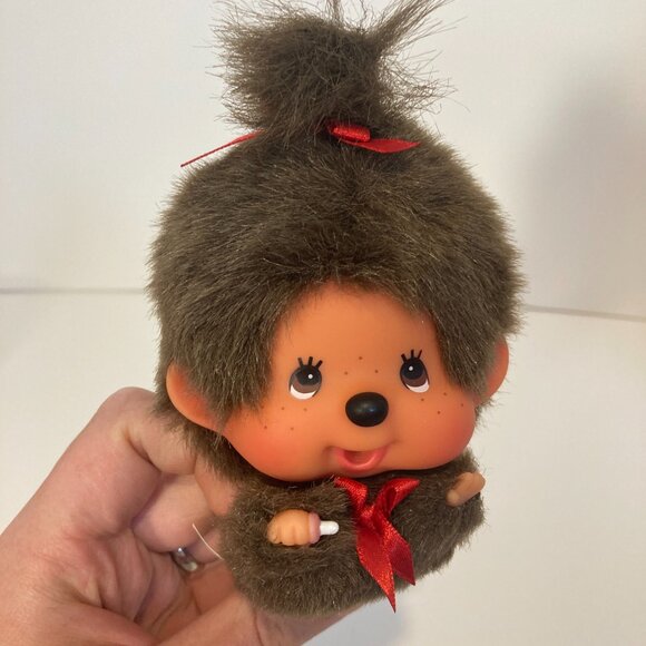 Monchhichi Keychain Water Tube Pair Sekiguchi Doll Toy Plush Japanese Monkey - Picture 6 of 14